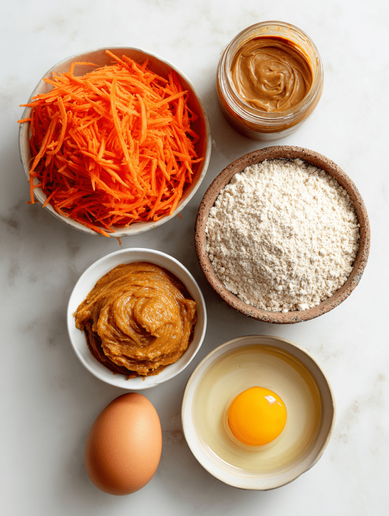 Dog Birthday Cake: Easy, Safe, and Celebratory Recipes 2 Dog birthday cake ingredients including peanut butter, carrots, and flour