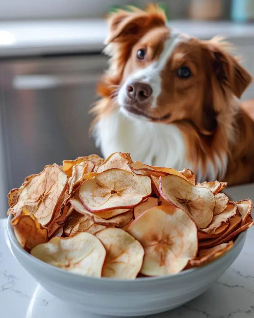 Baked Apple Chips For Dogs. So Easy, So Good, So Healthy!
