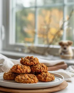 Carrot and Apple Crunchy Cookies for Dogs -