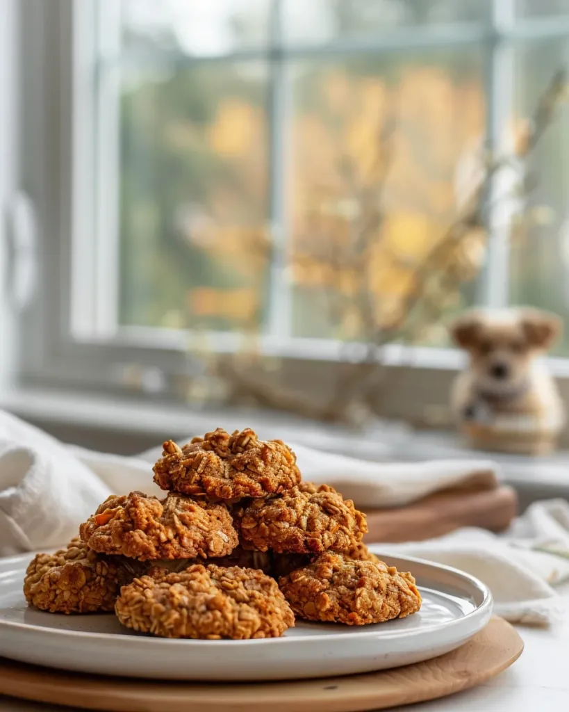 Carrot and Apple Crunchy Cookies for Dogs -