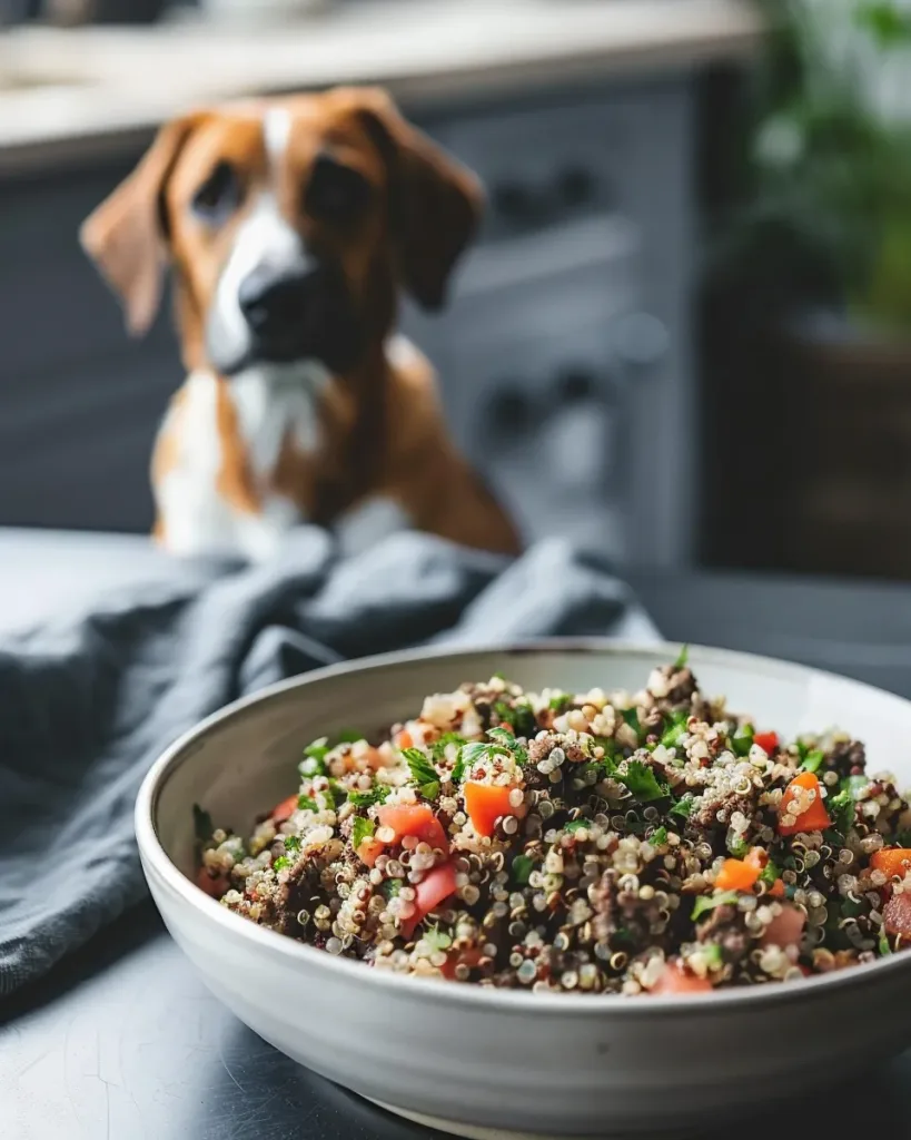 Ground Beef & Quinoa DIY Dog Meal