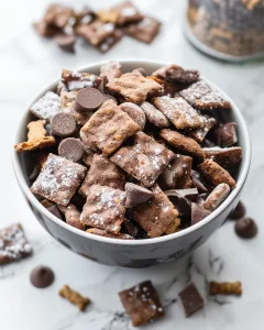 This sweet puppy chow snack mix (also called muddy buddies) is a delicious combo of chocolate, p… in 2025